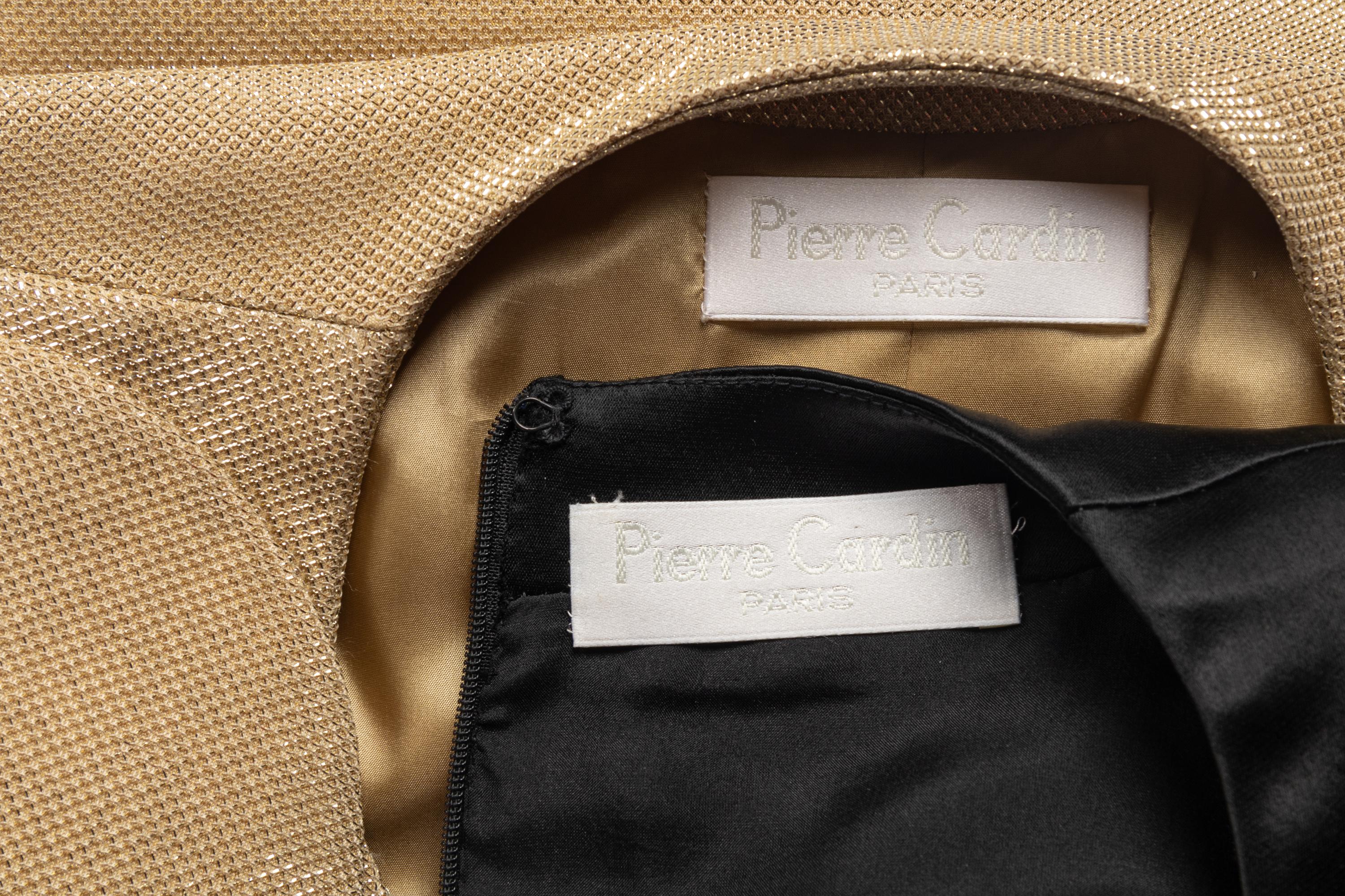 Pierre Cardin Haute Couture Vest and Satin Dress