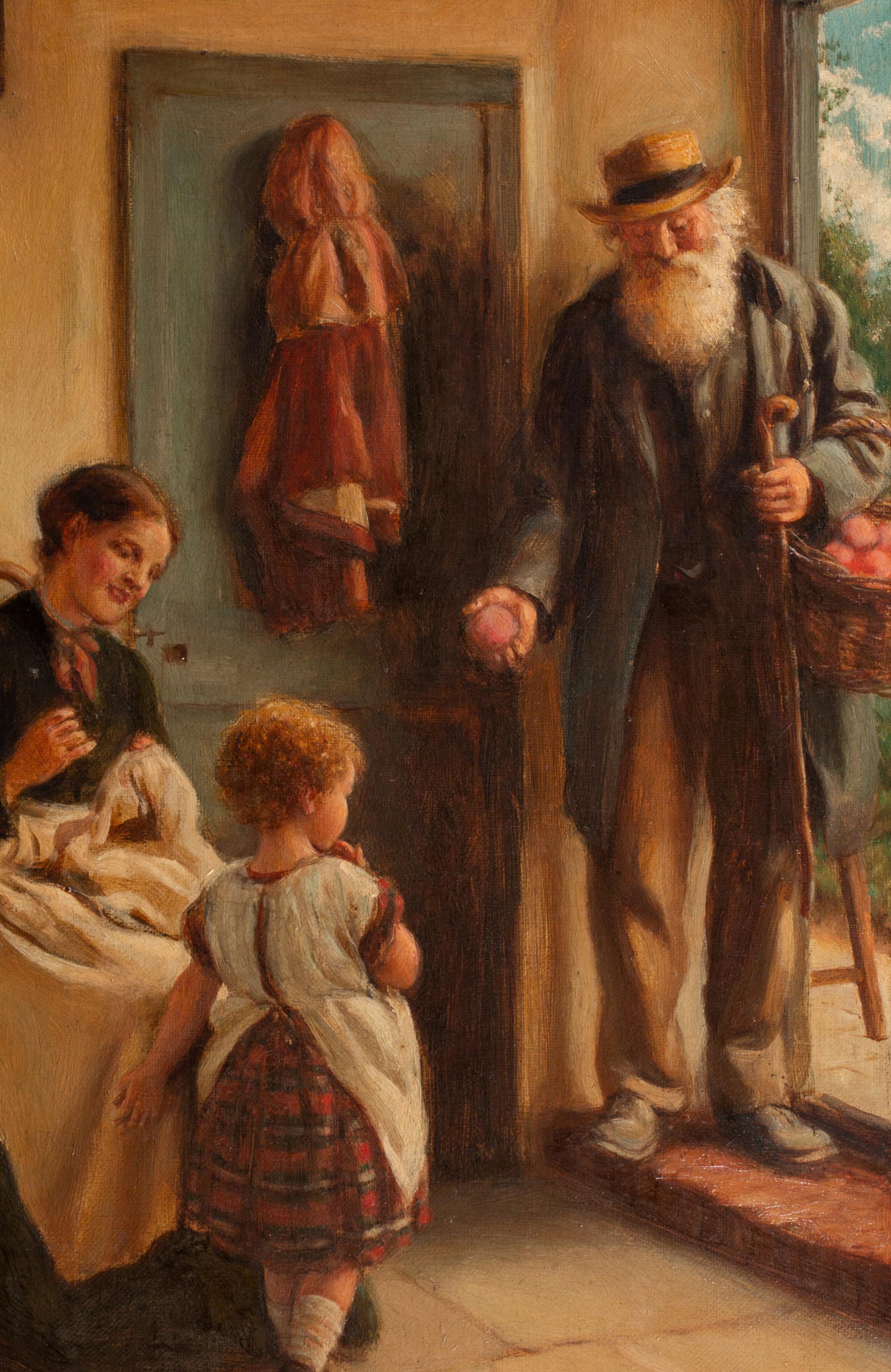 Young Girl with Her Grandfather