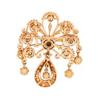 YELLOW GOLD AND OPAL PENDANT/BROOCH