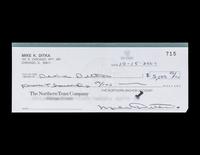 A Group of 50 Mike Ditka Signed Autograph Personal Checks