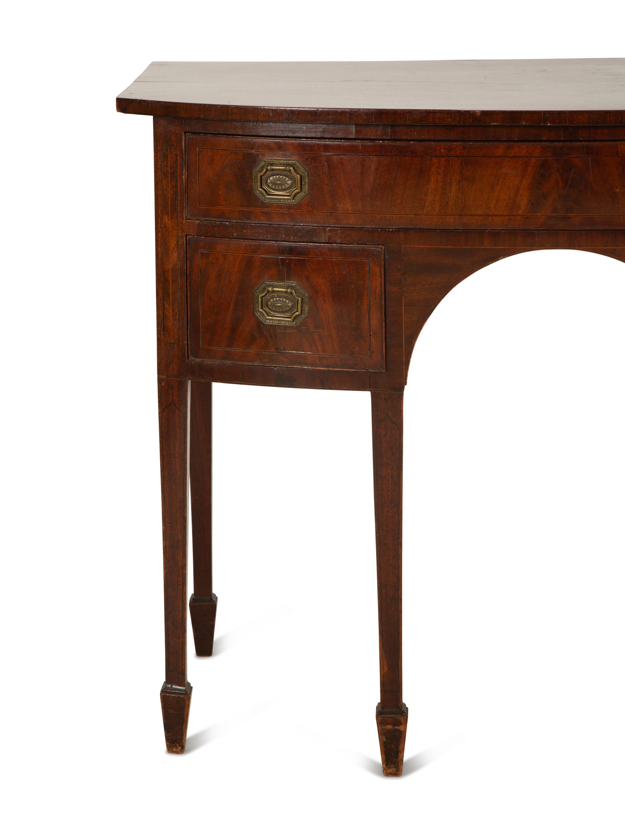 A George III Style Crossbanded Mahogany Sideboard — 19th Century