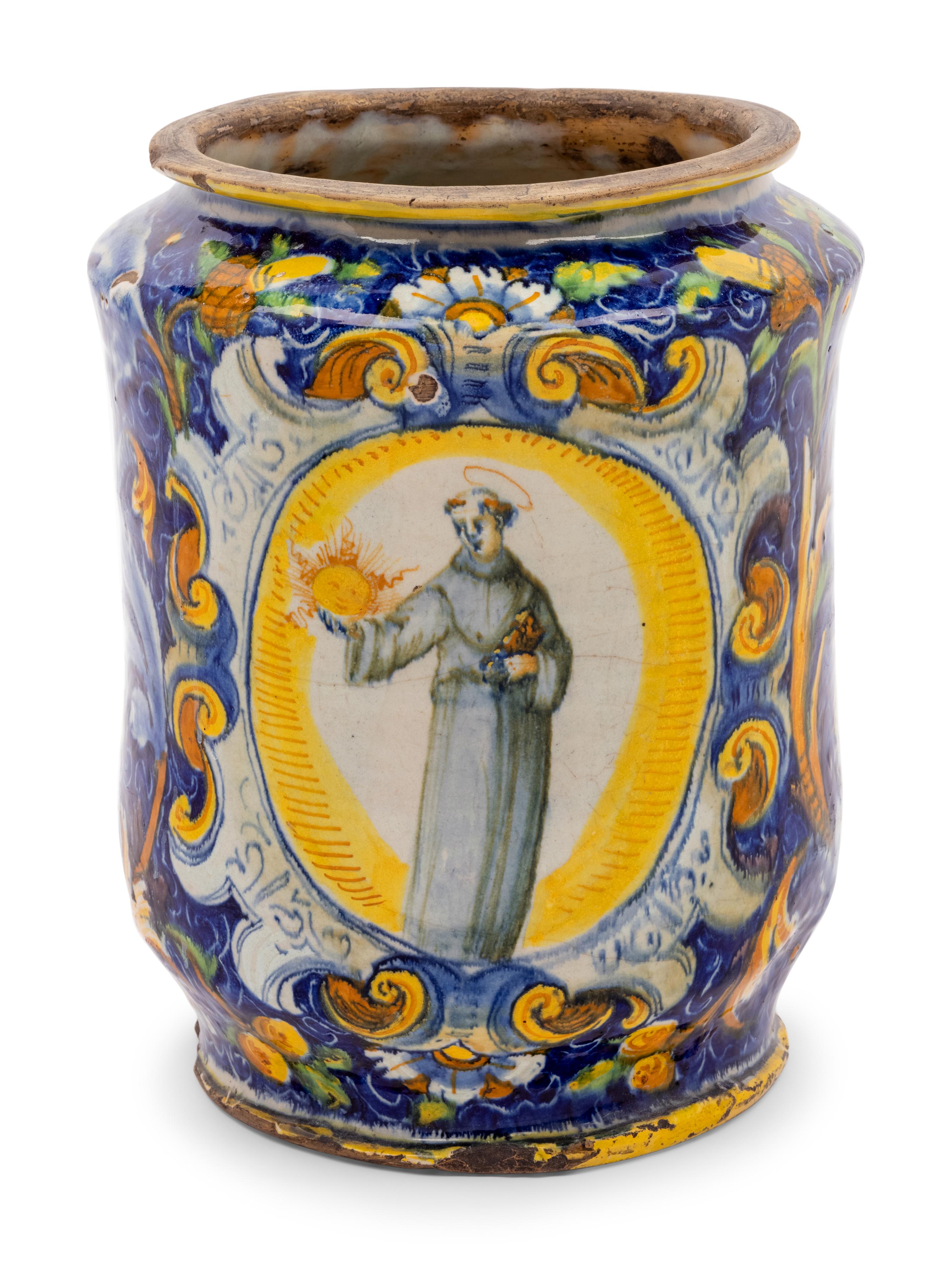 An Italian Majolica Apothecary Jar