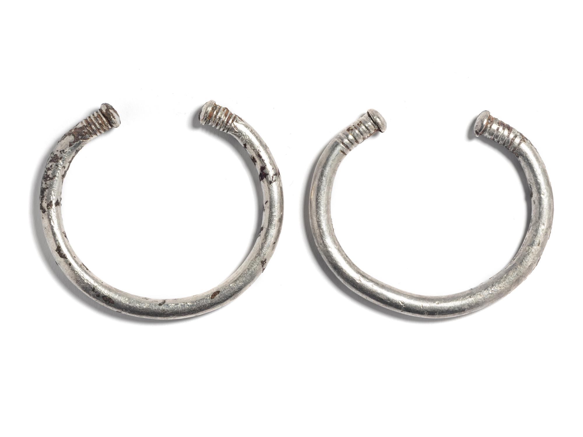 A Pair of East Greek Electrum Bracelets