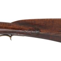 N Beyer Signed Late Golden Age Full Stock Flintlock Rifle