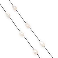 Hubert, Baroque Cultured Pearl and Black Diamond Necklace