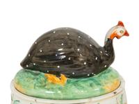 A Pair of Staffordshire Guinea Fowl Tureens