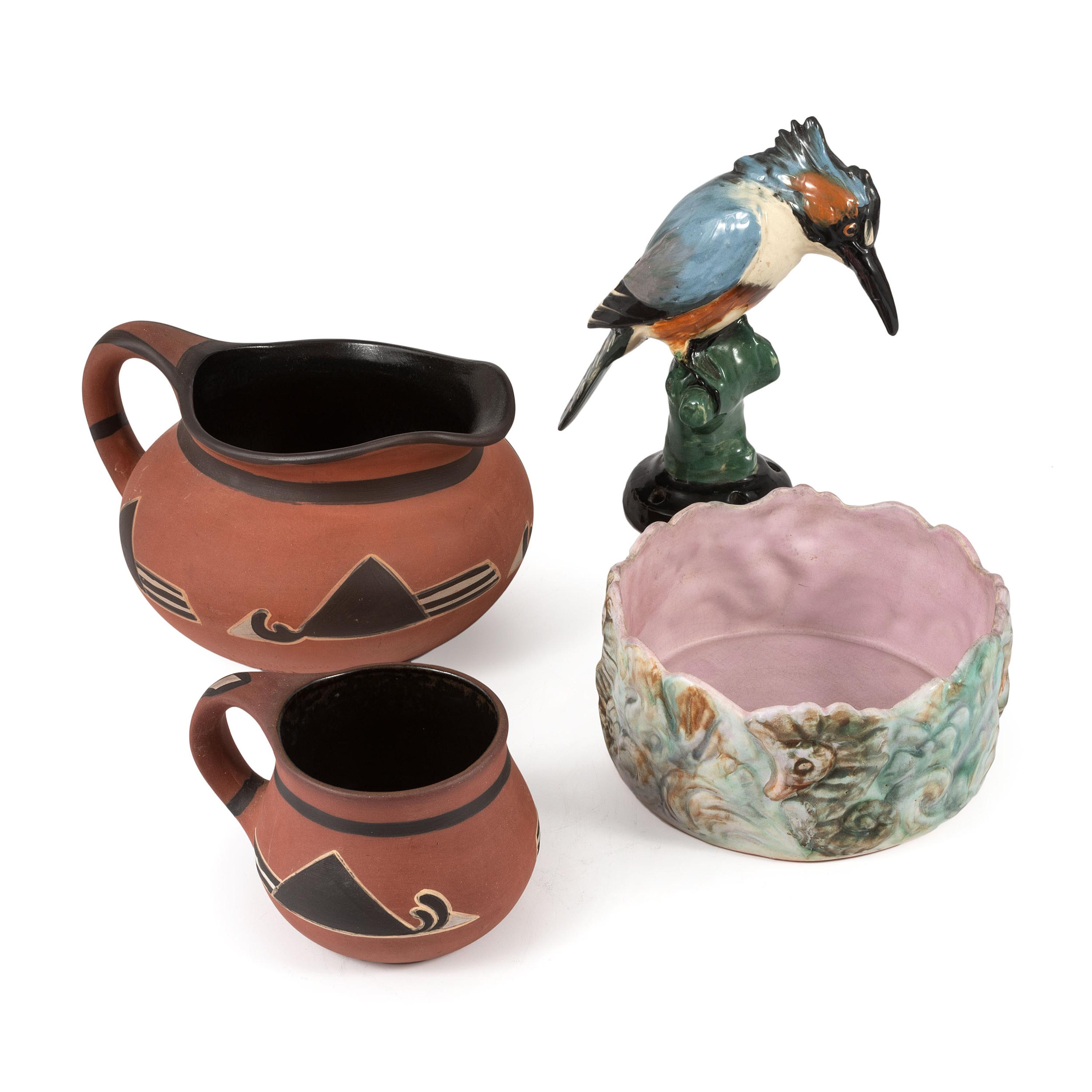 Four Pieces of American Art Pottery