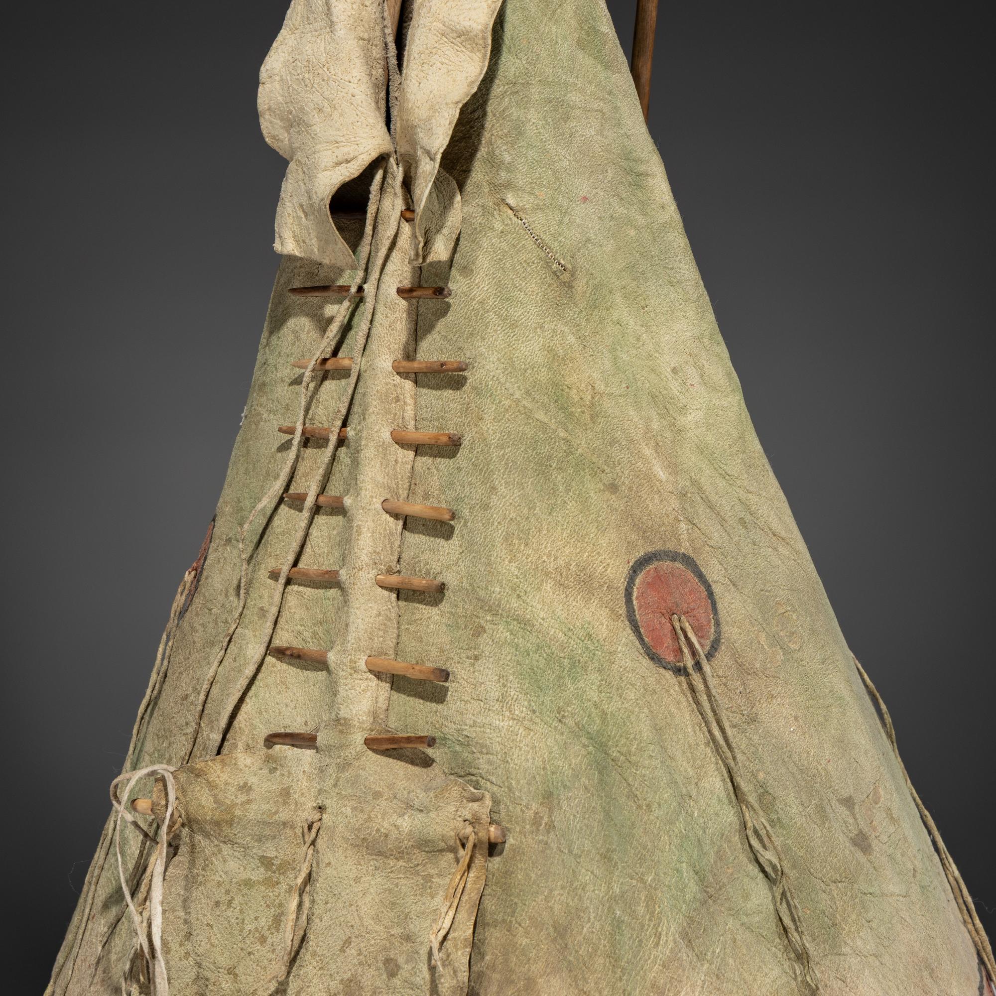 Plains Painted Hide Model Tipi