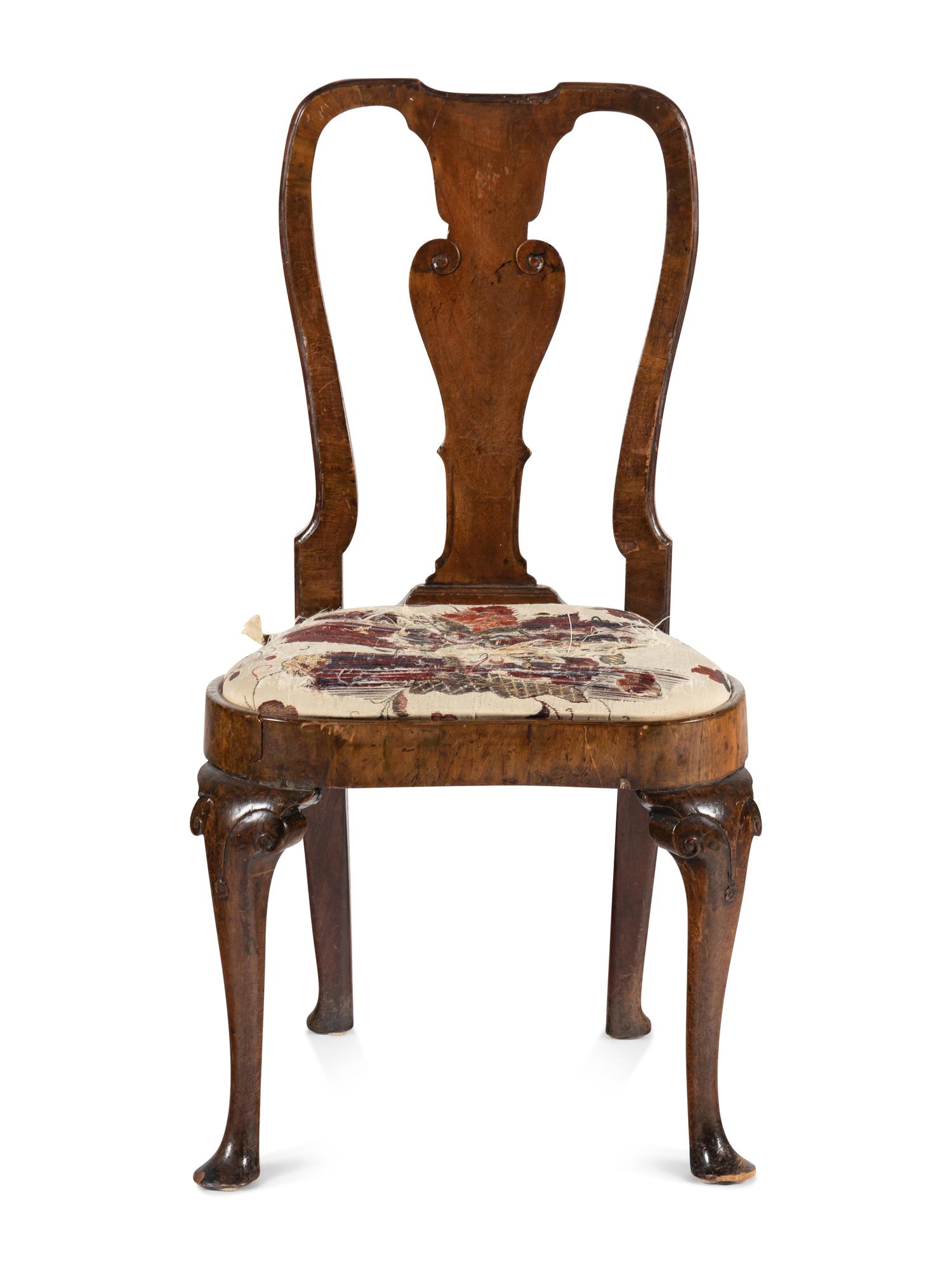 A George II Walnut Side Chair
