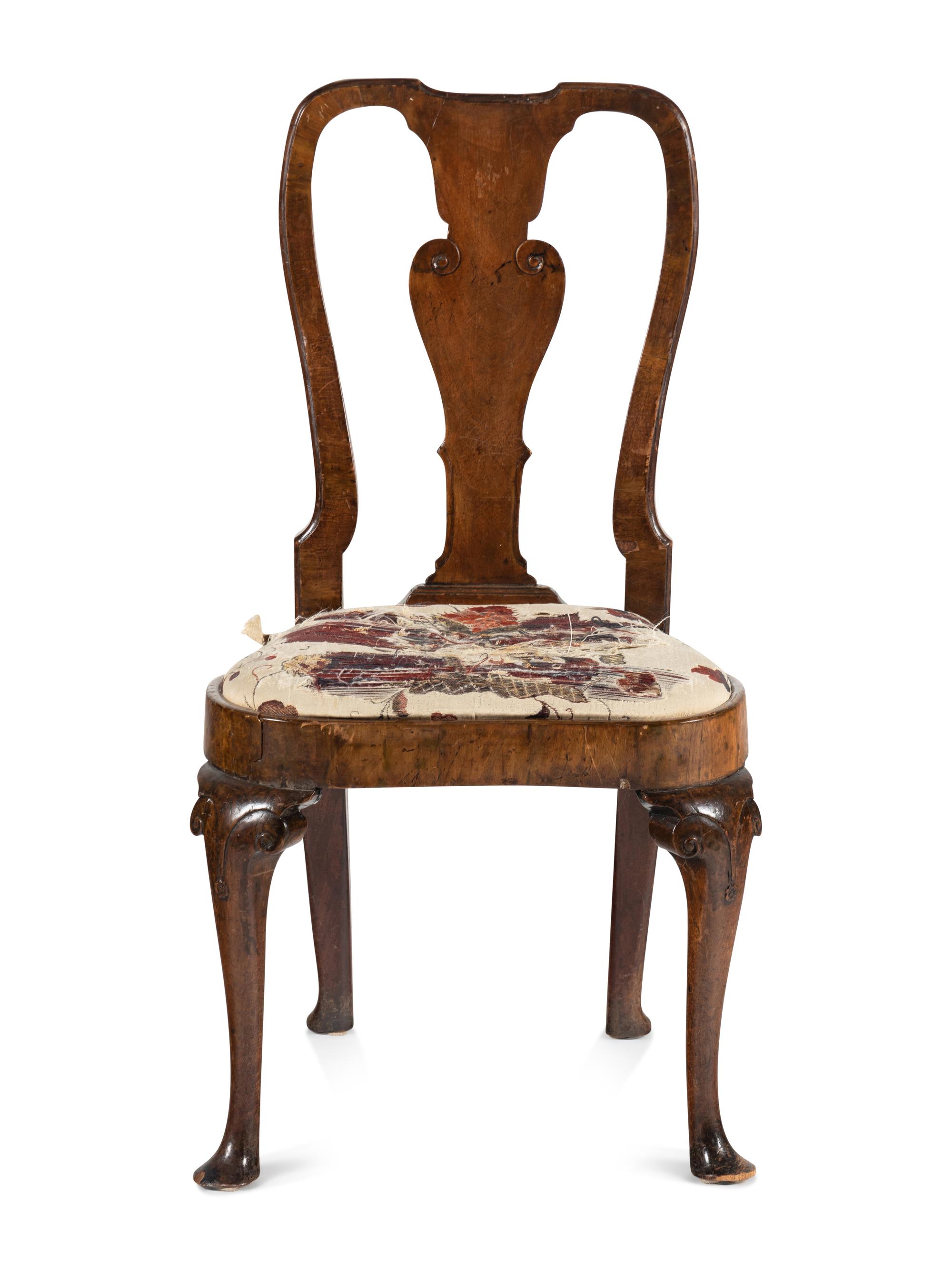A George II Walnut Side Chair