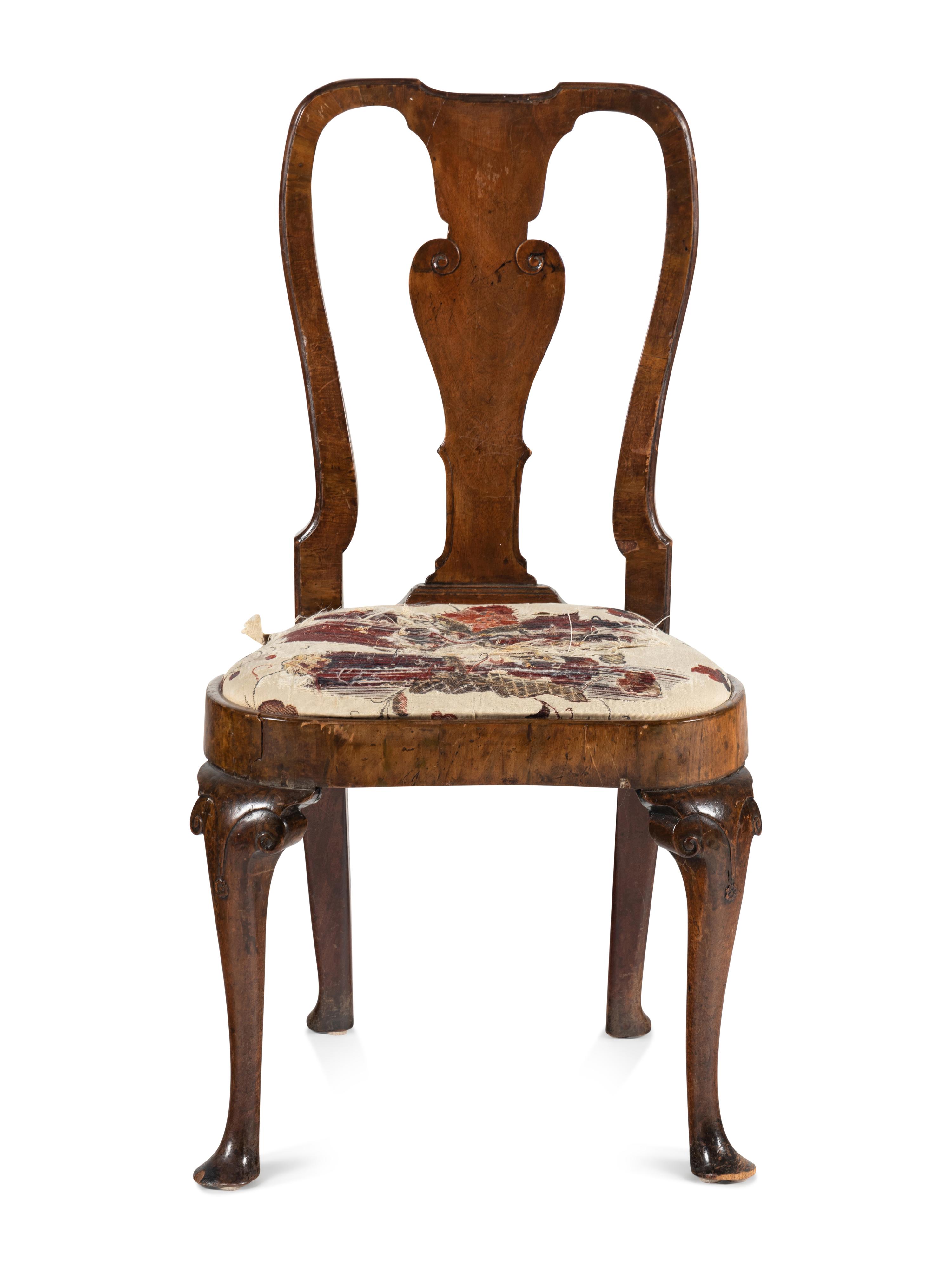 A George II Walnut Side Chair