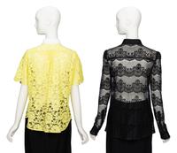 Two Italian Designer Lace Blouses