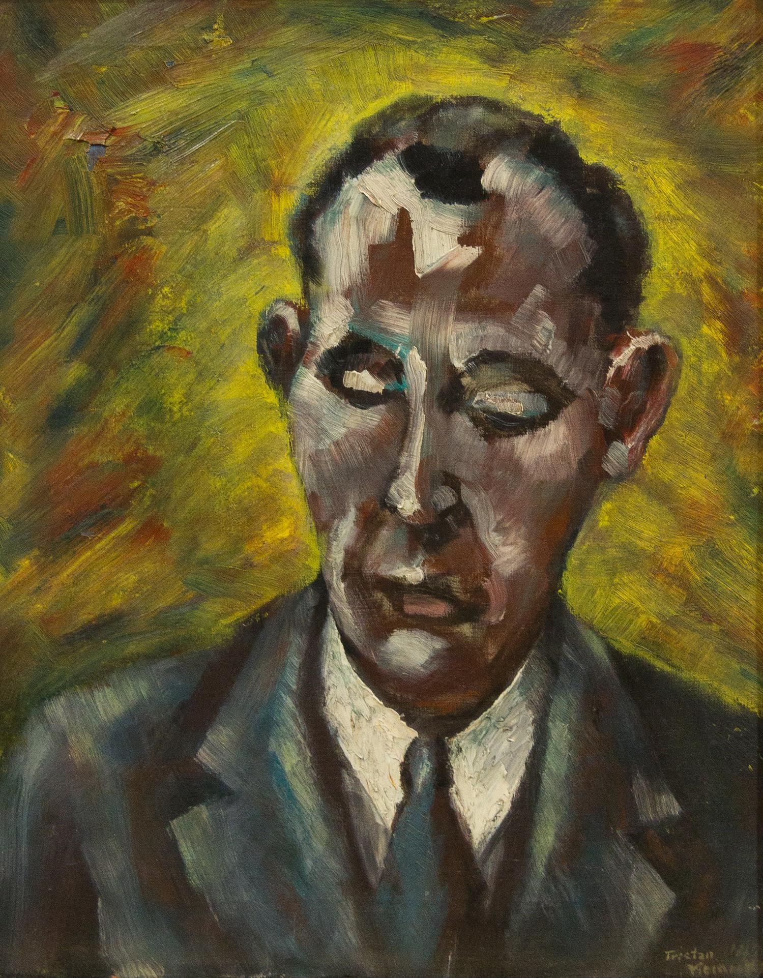 Tristan Meinecke, (American, 1916-2000), Portrait of Burris Graves Laxman, 1947