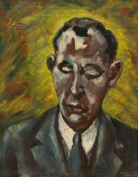Tristan Meinecke, (American, 1916-2000), Portrait of Burris Graves Laxman, 1947