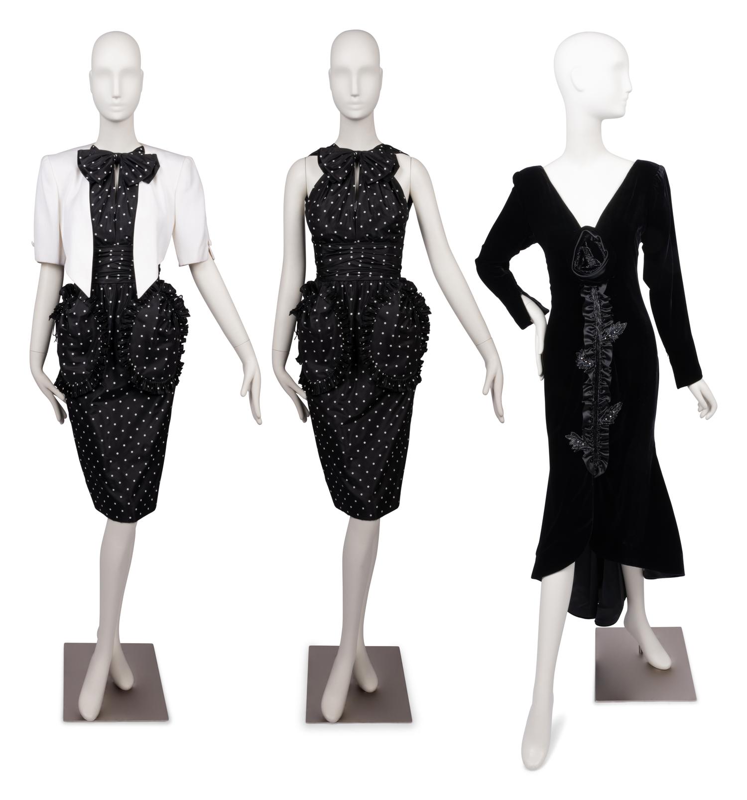 Two Nina Ricci Dresses, One With Jacket, 1980-90s
