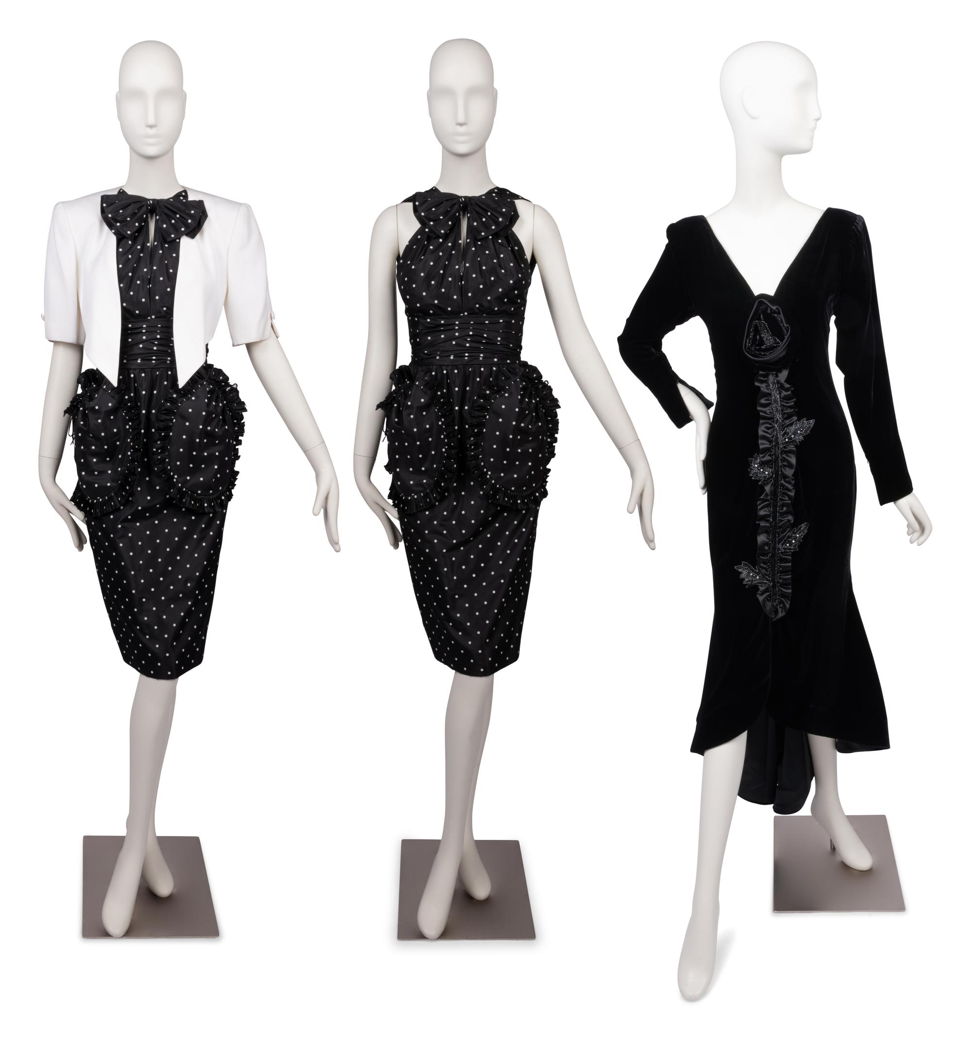 Two Nina Ricci Dresses, One With Jacket, 1980-90s