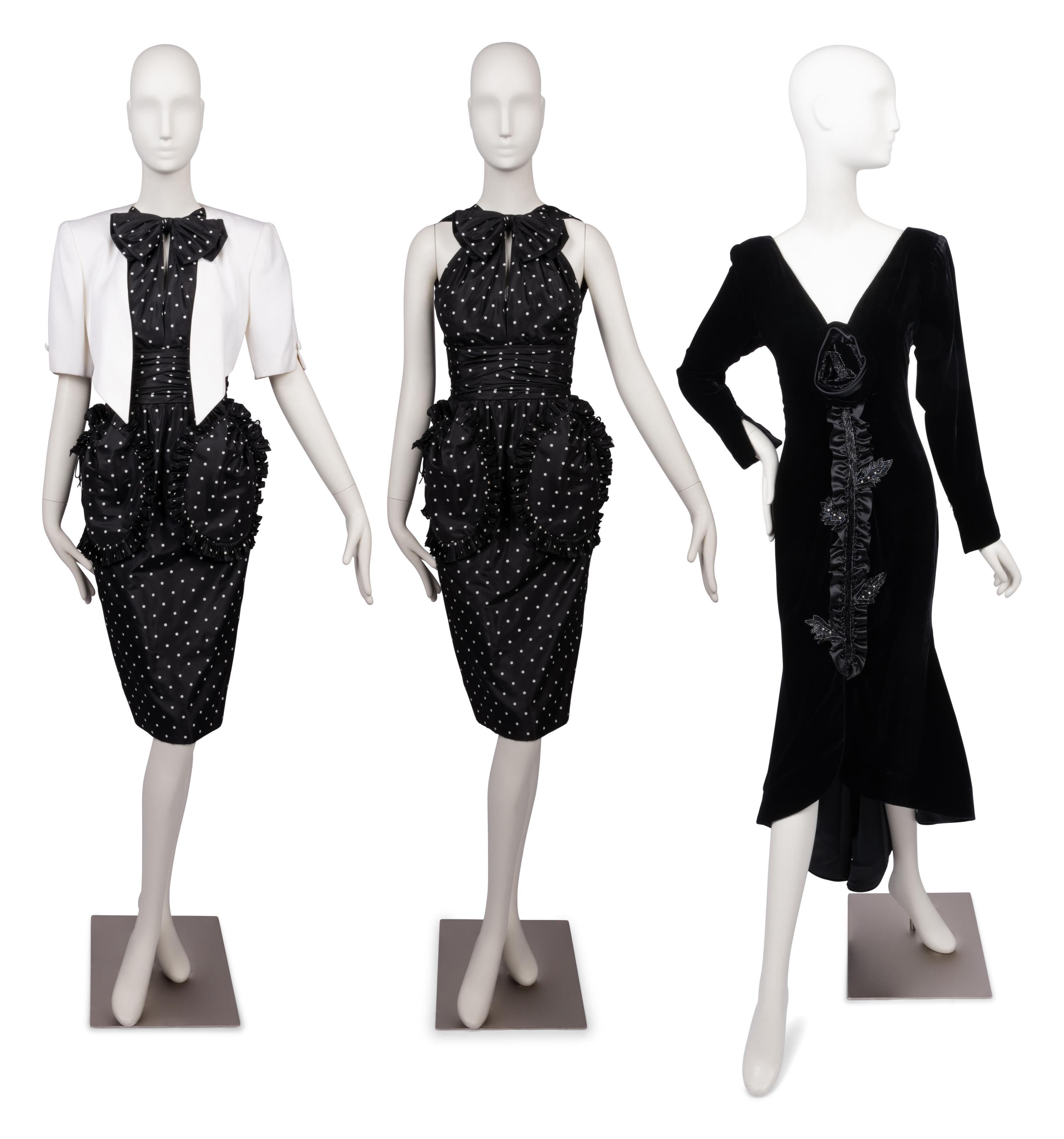 Two Nina Ricci Dresses, One With Jacket, 1980-90s