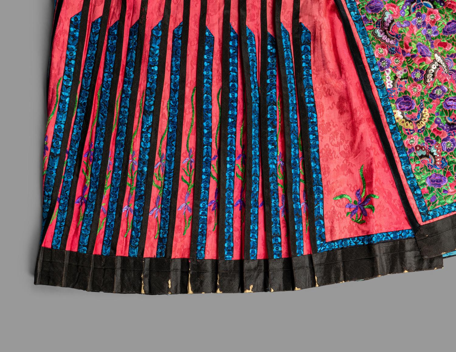 Three Chinese Silk Embroidered Articles
