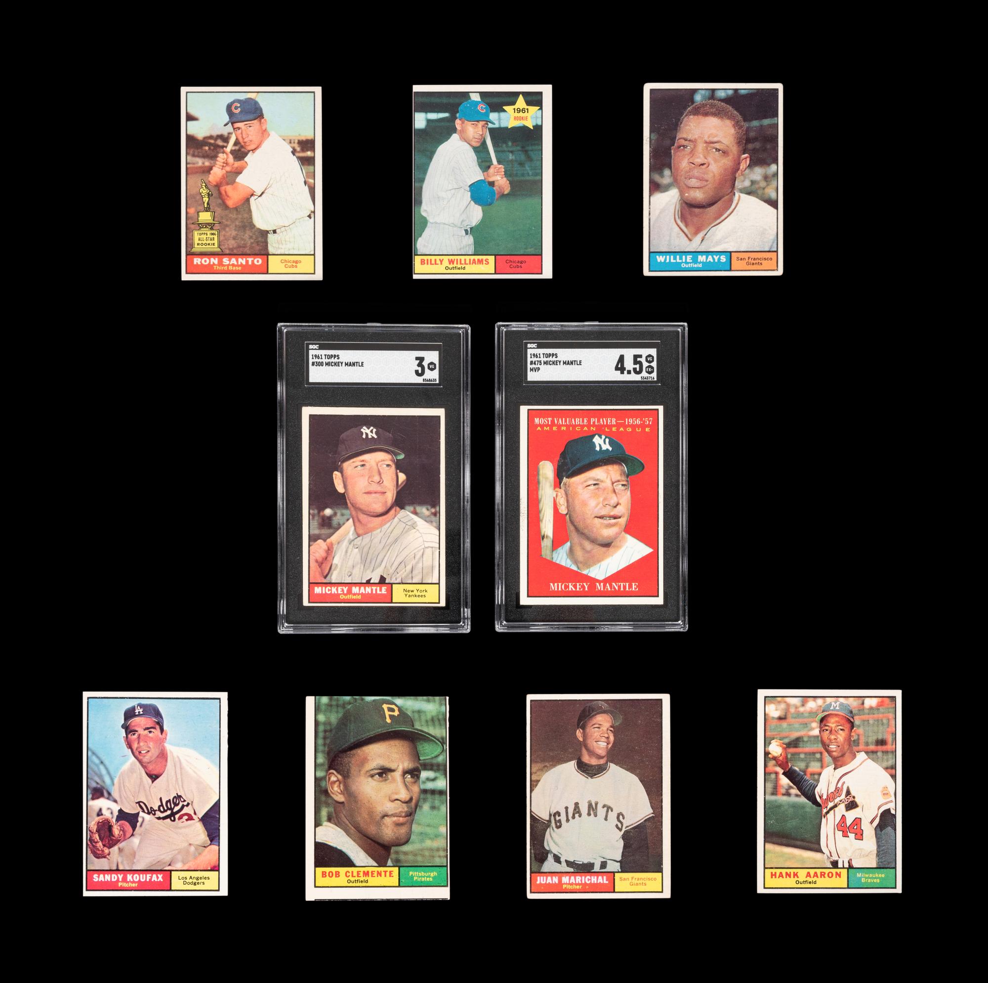 A Complete Set of 1961 Topps Baseball Cards (587/587),
