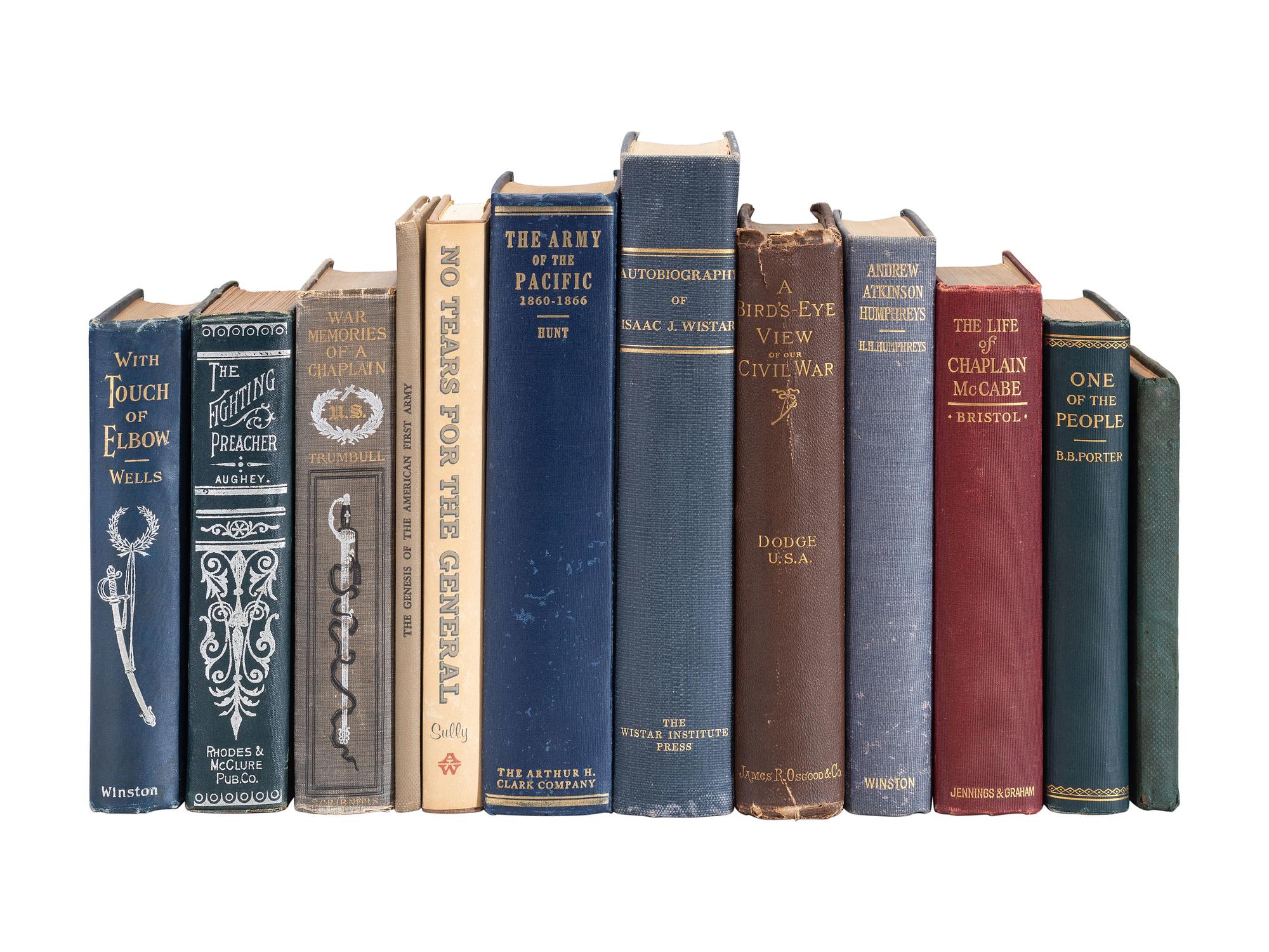 [CIVIL WAR]. Soldiers' memoirs involving the Civil War and other conflicts. Group of 30 works.