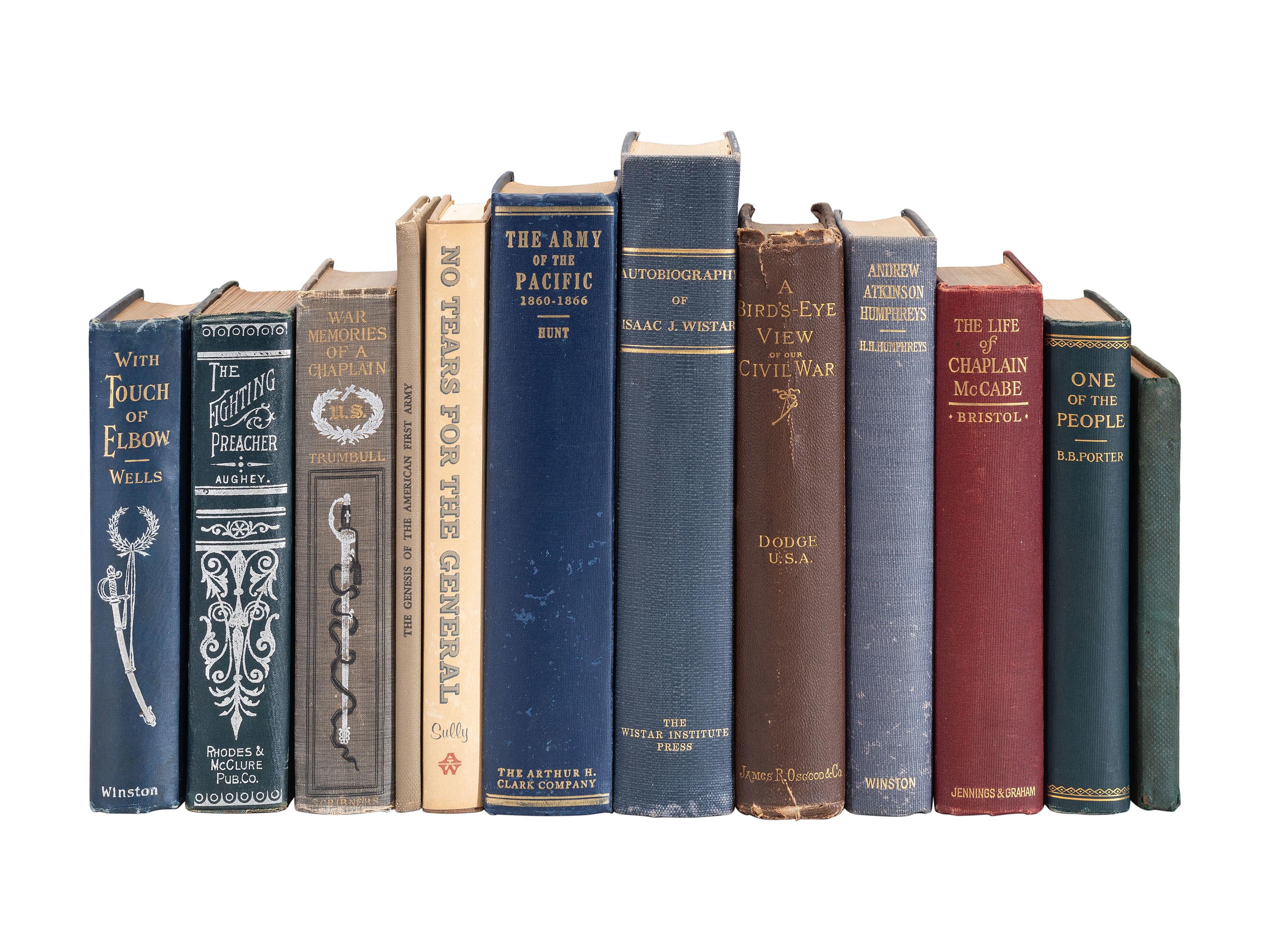 [CIVIL WAR]. Soldiers' memoirs involving the Civil War and other conflicts. Group of 30 works.