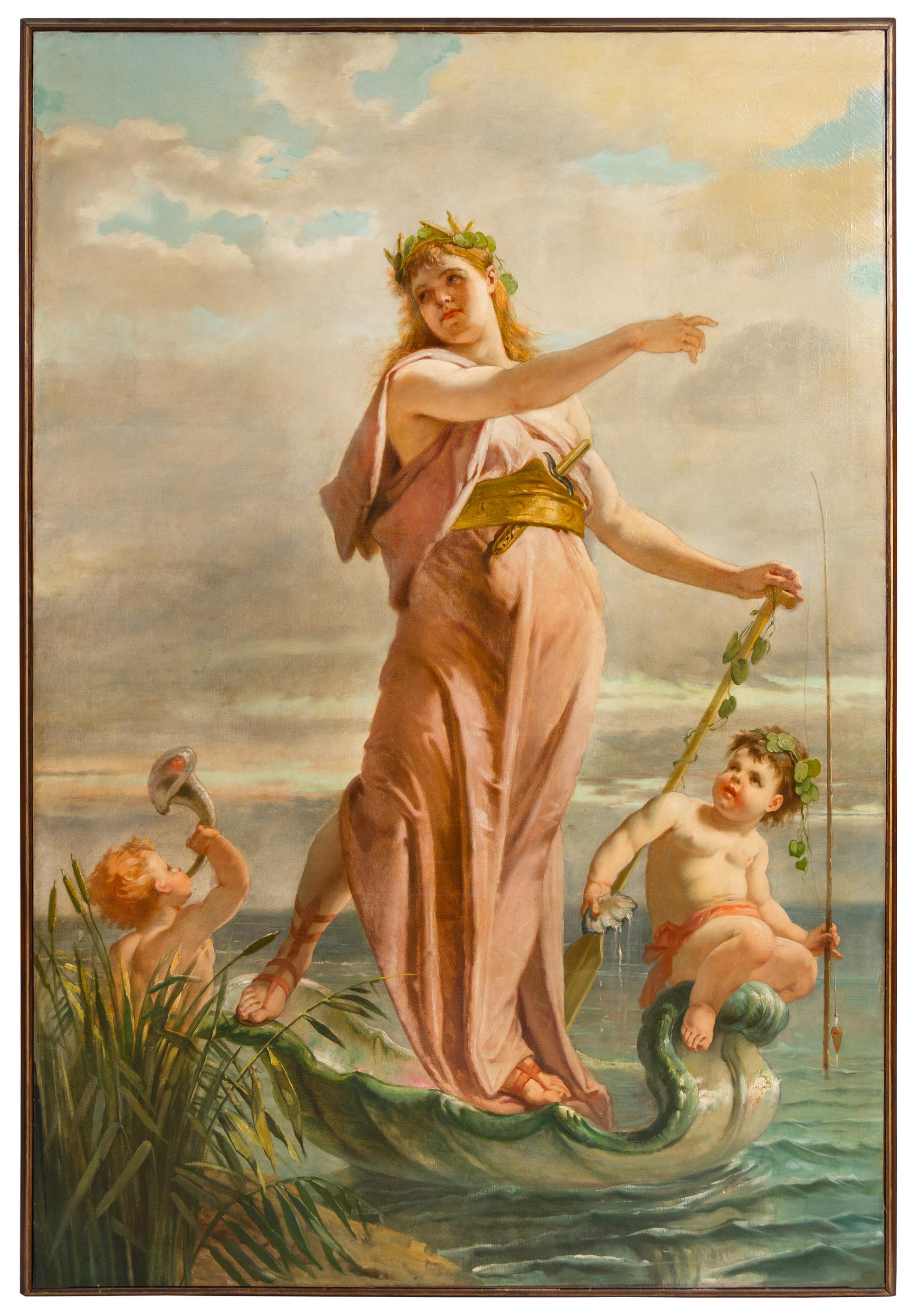 Emile Meyer, (French, 1823-1893), Allegories (three works)