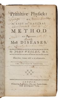 [Science, Medicine & Mathematics] Wesley, John. Primitive Physick: Or, An Easy and Natural Method of Curing Most Diseases