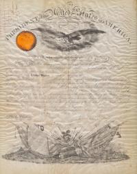 [Presidential] Lincoln, Abraham. Signed Military Commission