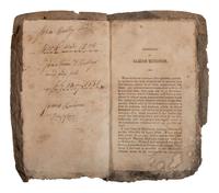 [WESTERN AMERICANA]. Scarce pamphlet related to the 1824 murder of nine Native Americans in Indiana, and the execution of the white perpetrators.