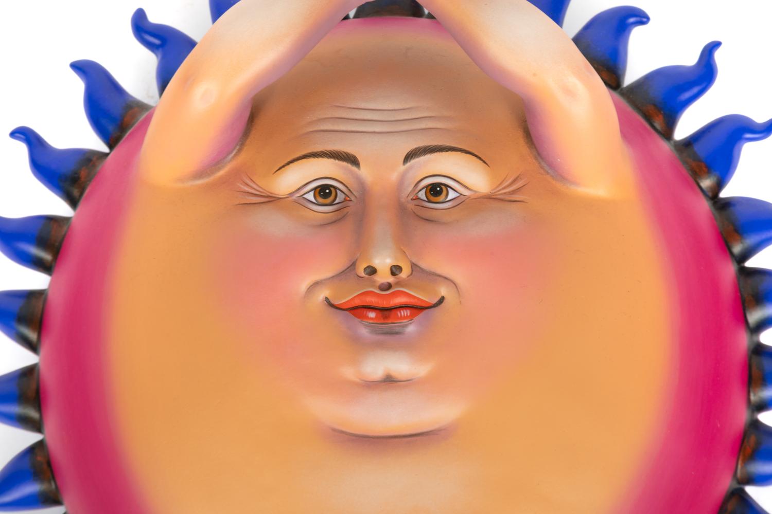Ceramic Sun Sculpture