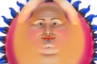 Ceramic Sun Sculpture