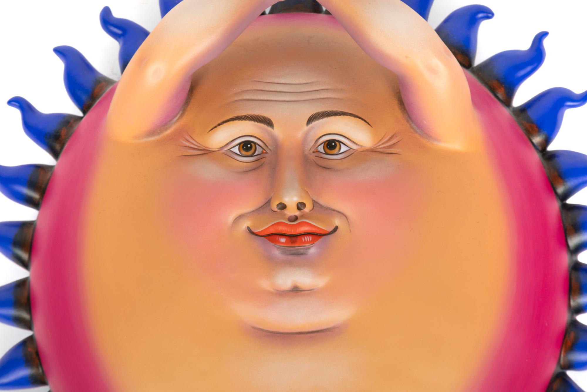 Ceramic Sun Sculpture