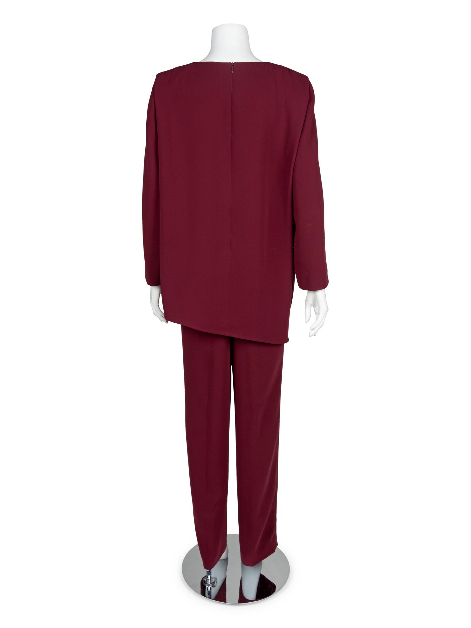 Pierre Cardin Purple Set with Tassel, 1980-90s