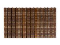 [BINDINGS]. A group of 175 volumes, most in fine full or half leather bindings, including works relating to American and European literature and poetry.