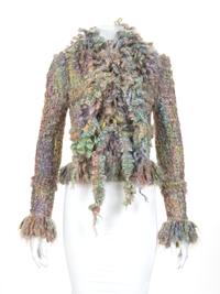 Chanel Multicolored Tweed Mohair Jacket with Scarf, Fall 2003
