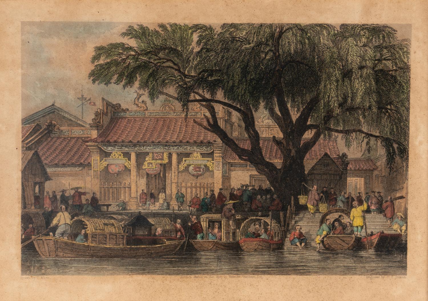 Five Etchings Depicting Life in China