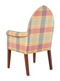 A Contemporary Silk Upholstered Armchair