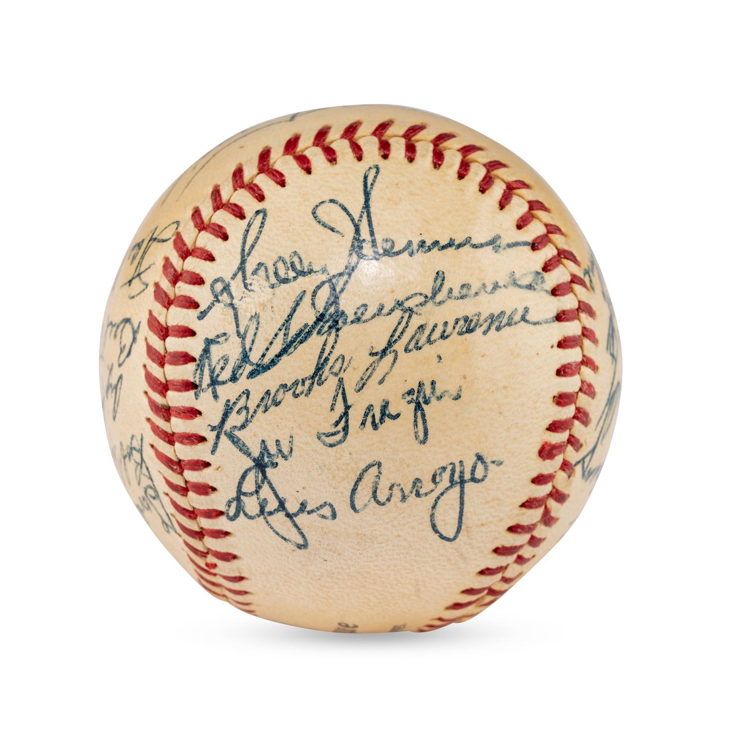 A 1955 St. Louis Cardinals Team Signed Autograph Baseball Featuring Stan Musial (JSA Letter of Authenticity),