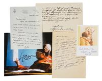 [WORLD POLITICAL FIGURES]. A group of 5 manuscripts by world political figures.