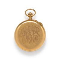 PATEK PHILIPPE, 18K YELLOW GOLD SPLIT SECOND CHRONOGRAPH OPEN FACE POCKET WATCH