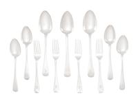 A Collection of Irish Silver Flatware Articles