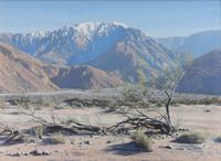 Two Paintings, Into the Mountains the White Trail Winds and In the Path of the Storm