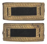 [CIVIL WAR]. First lieutenant's shoulder straps, possible sharpshooter or medical officer.