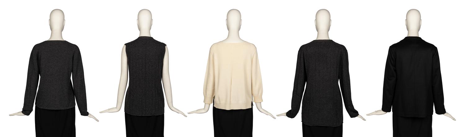 Five Designer Items; Three Hermès Knits, The Row Knit, One Jil Sander Jacket