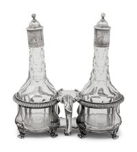 A George III Silver Cruet Stand