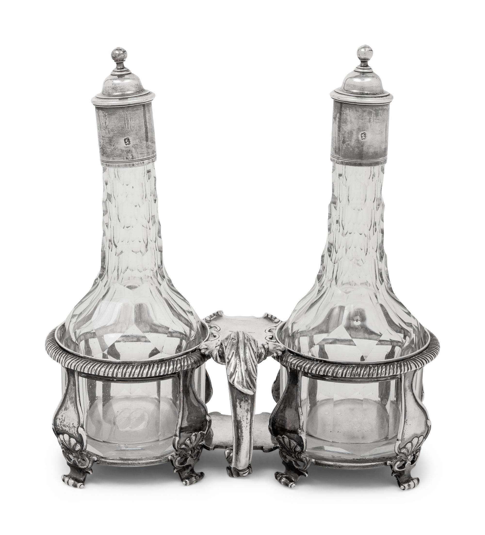 A George III Silver Cruet Stand