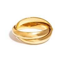 YELLOW GOLD BANGLE BRACELET