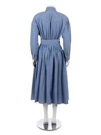 Three Mugler Dresses; One Blue, One Pink, One Plaid,