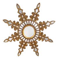 A Mirrored Giltwood Sunburst Mirror — 20TH CENTURY