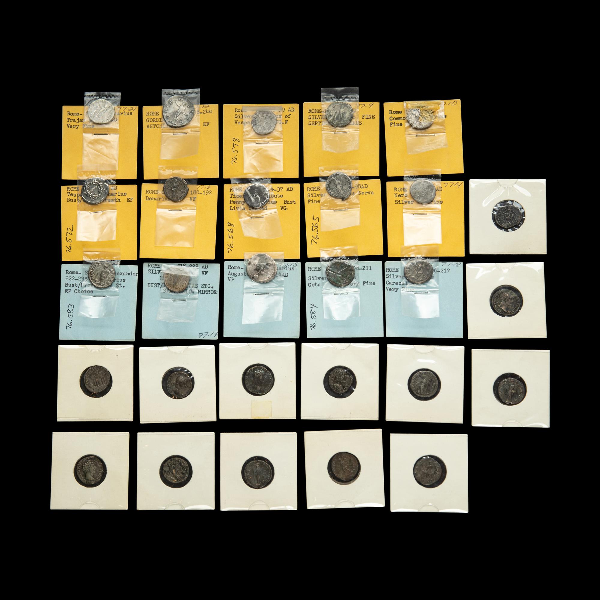 [ANCIENT] A Collection of Twenty-Eight AR Denarii (1st Century BCE-2nd Century CE)